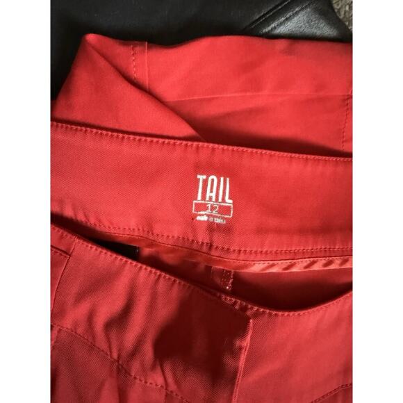 Tail Golf Women's Red Stretch Capri Pants Size 12 - Picture 3 of 3